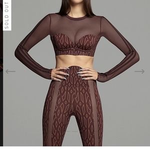 Adidas Ivy Park monogram crop top